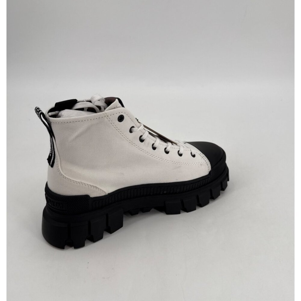 Palladium Womens Revolt Hi TX Sneakers Size 9 White Black Ankle Boot - Picture 7 of 13